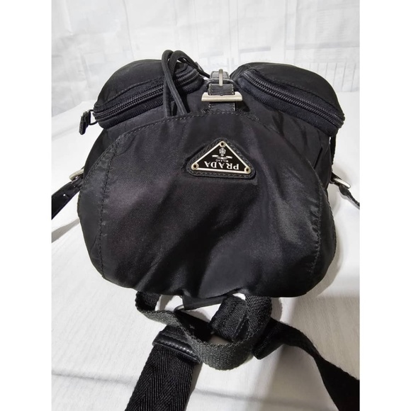 PRADA - Authentic Vintage Tessuto Nylon Black Backpack ❤️ Popular 90’s style bag - Picture 8 of 11